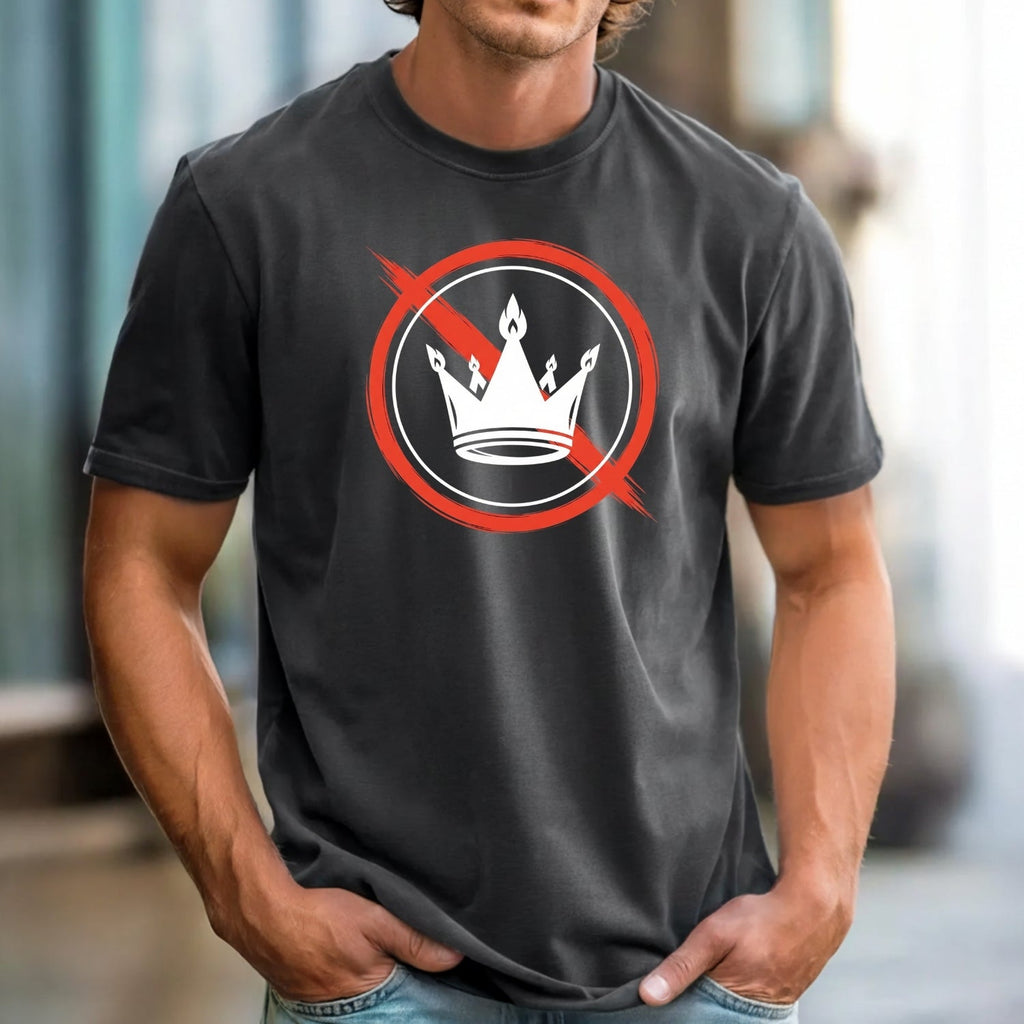 No Kings Statement T-Shirt – No Crown Symbol Shirt – product image 2