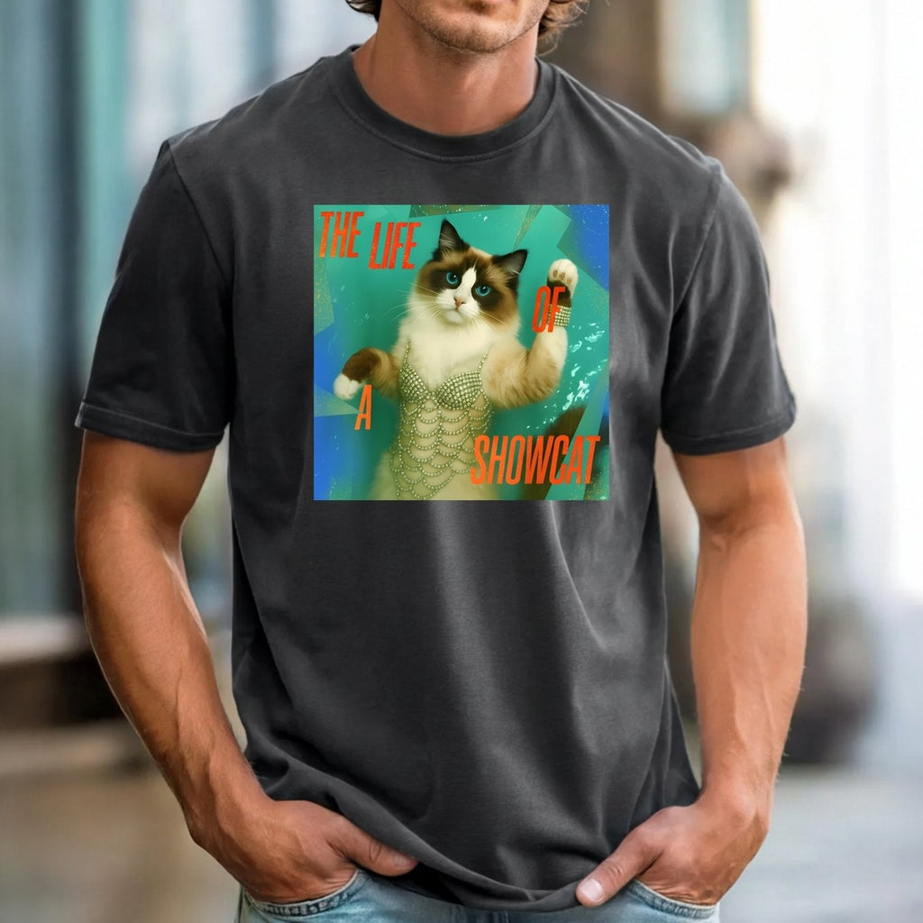The Life of a Showcat Shirt – Funny Cat Lover Graphic Tee product image 3