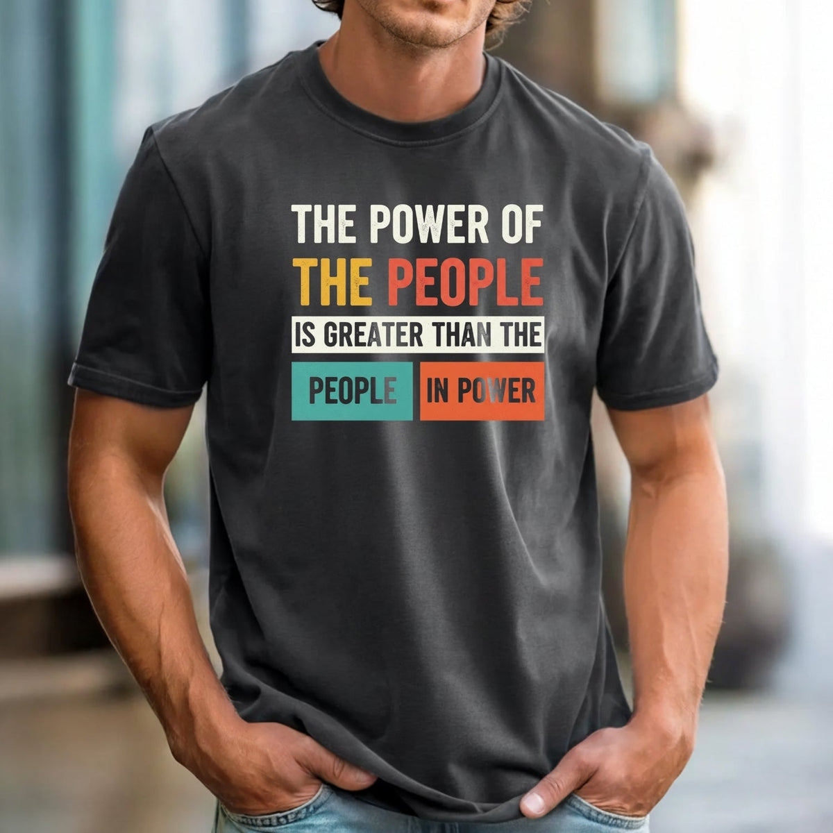 The Power of People T-Shirt – Retro Comfort Graphic Tee – product image 3