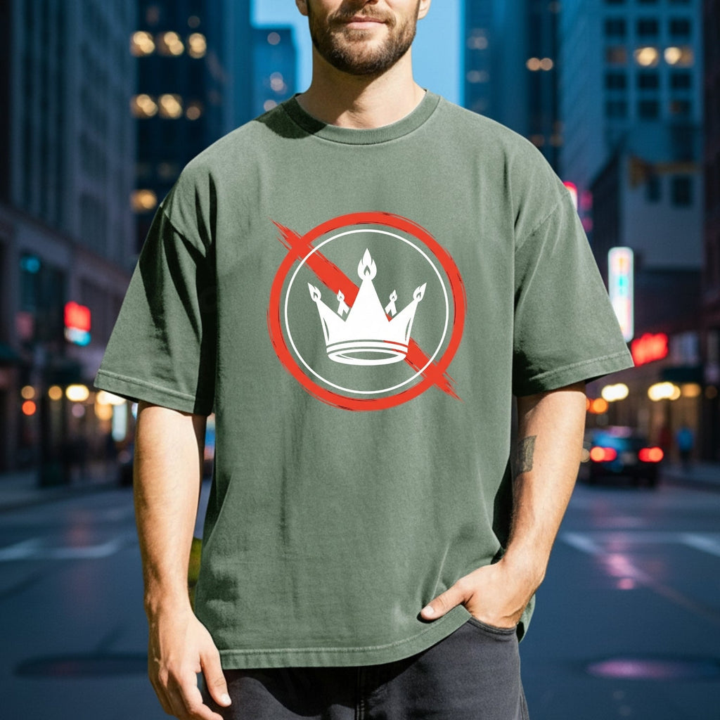 No Kings Statement T-Shirt – No Crown Symbol Shirt – product image 3