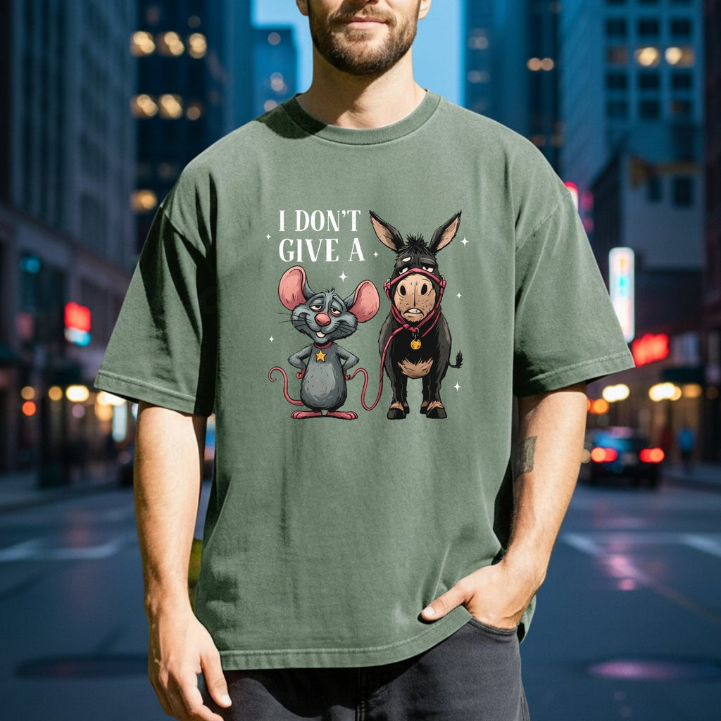 I Don’t Give a Rat’s Tail Shirt – Funny Sarcastic Donkey product image 4