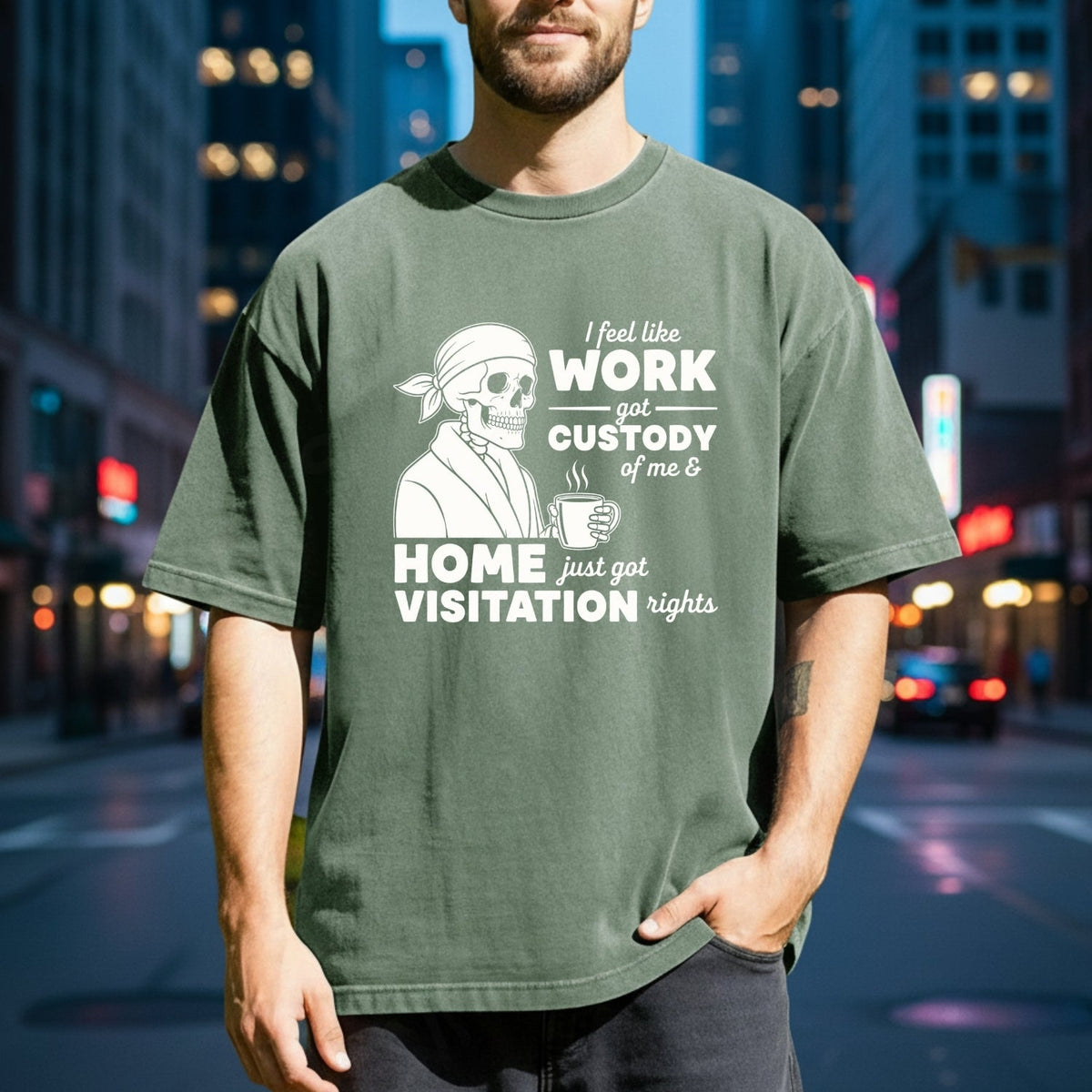 I Feel Like Work Got Custody of Me Shirt – Funny Office product image 4