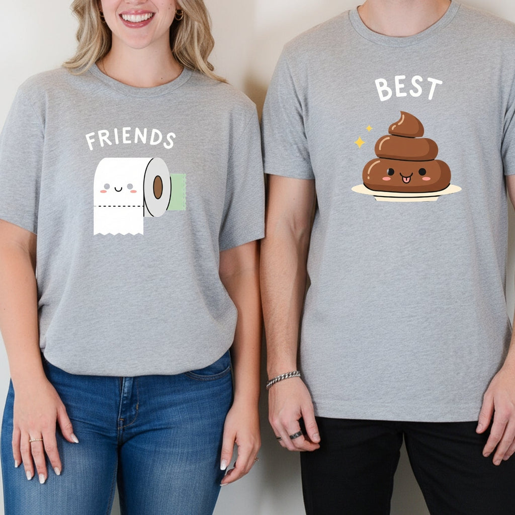 Best Friends Girl Poop Letter Matching T-Shirts For Besties product image 3