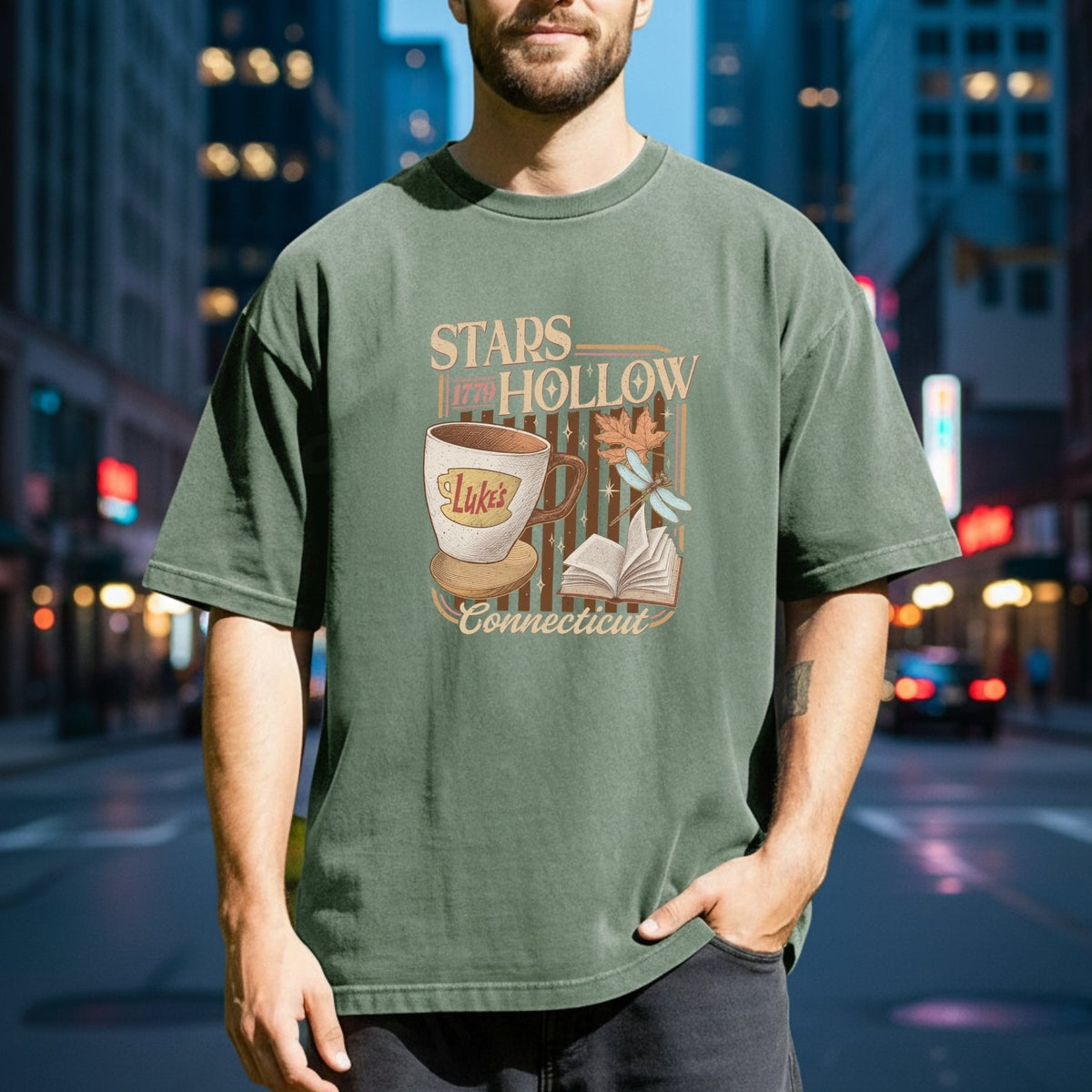 Stars Hollow Coffee Shop T-Shirt – Vintage Connecticut Tee product image 4