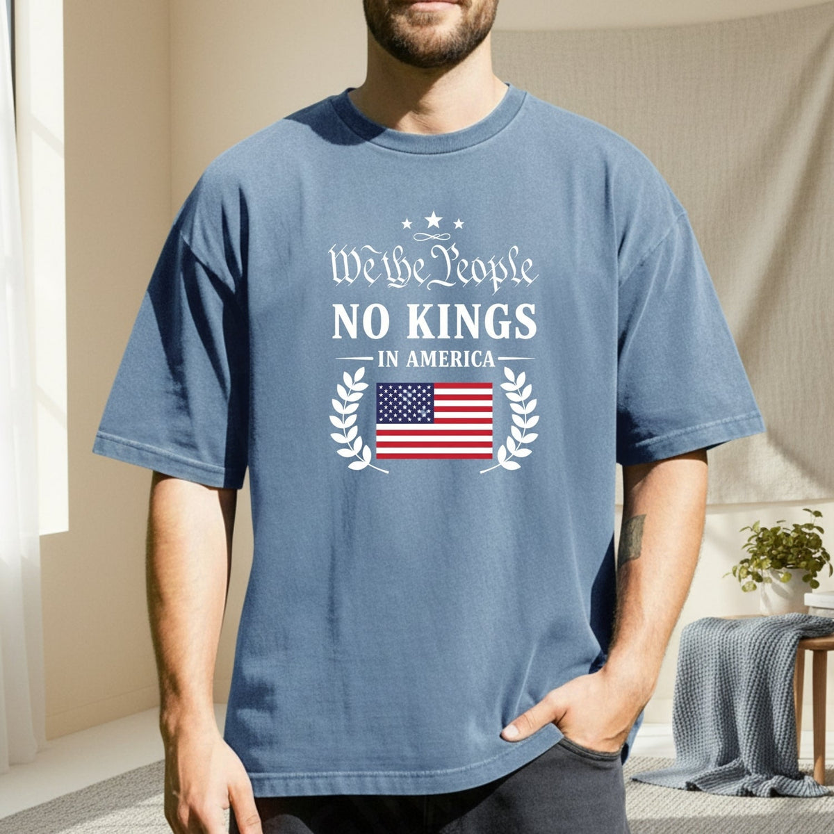 No Kings in America Tee – Liberty & Democracy Statement product image 5