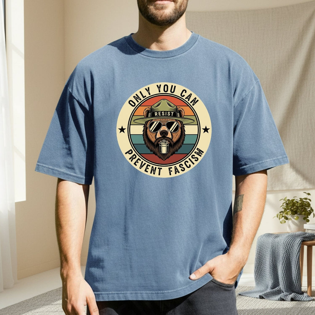 Retro Forest Ranger Bear T-Shirt – Funny Environmental product image 4