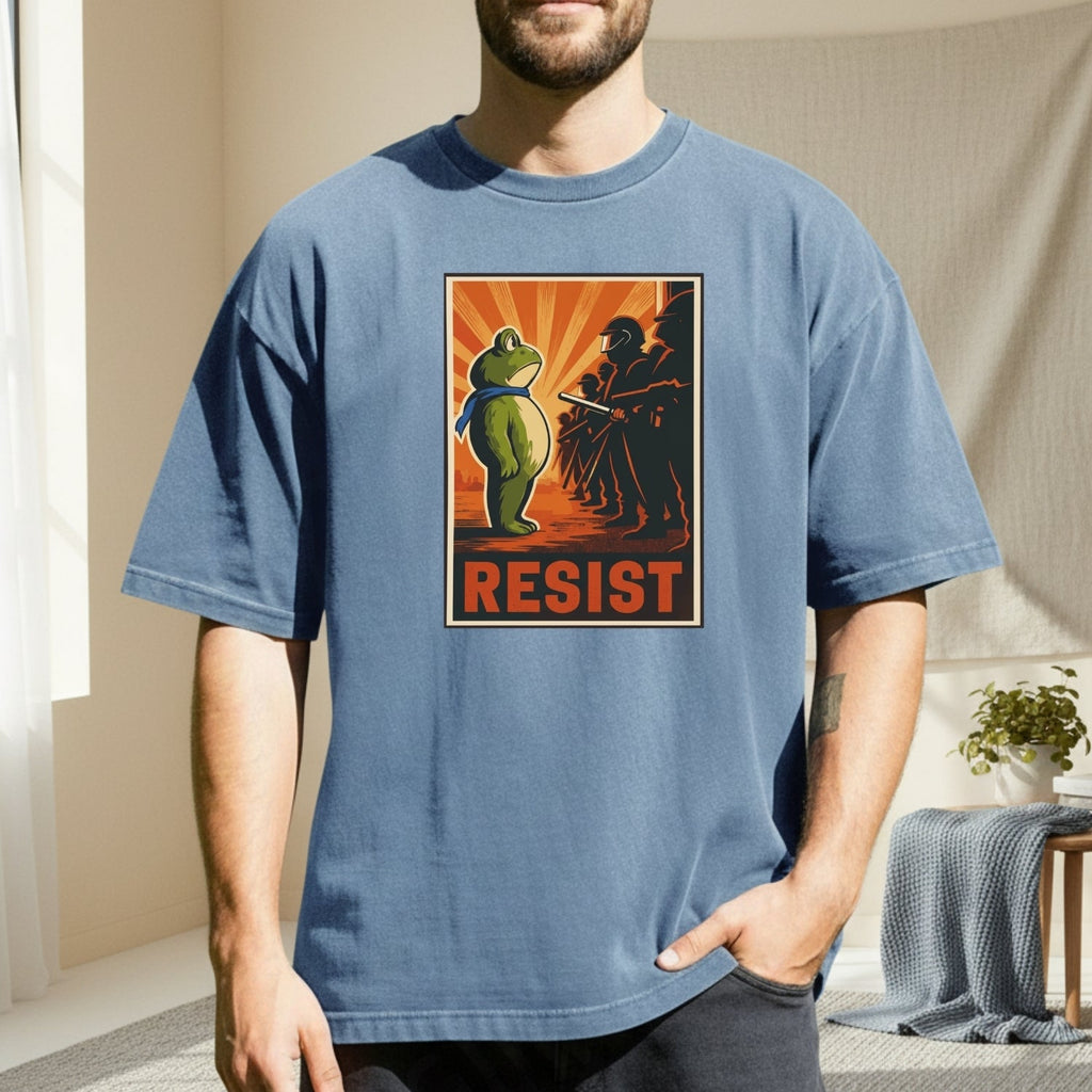 Portland Frog Shirt – Funny Rebel Graphic Tee – No Kings in product image 2