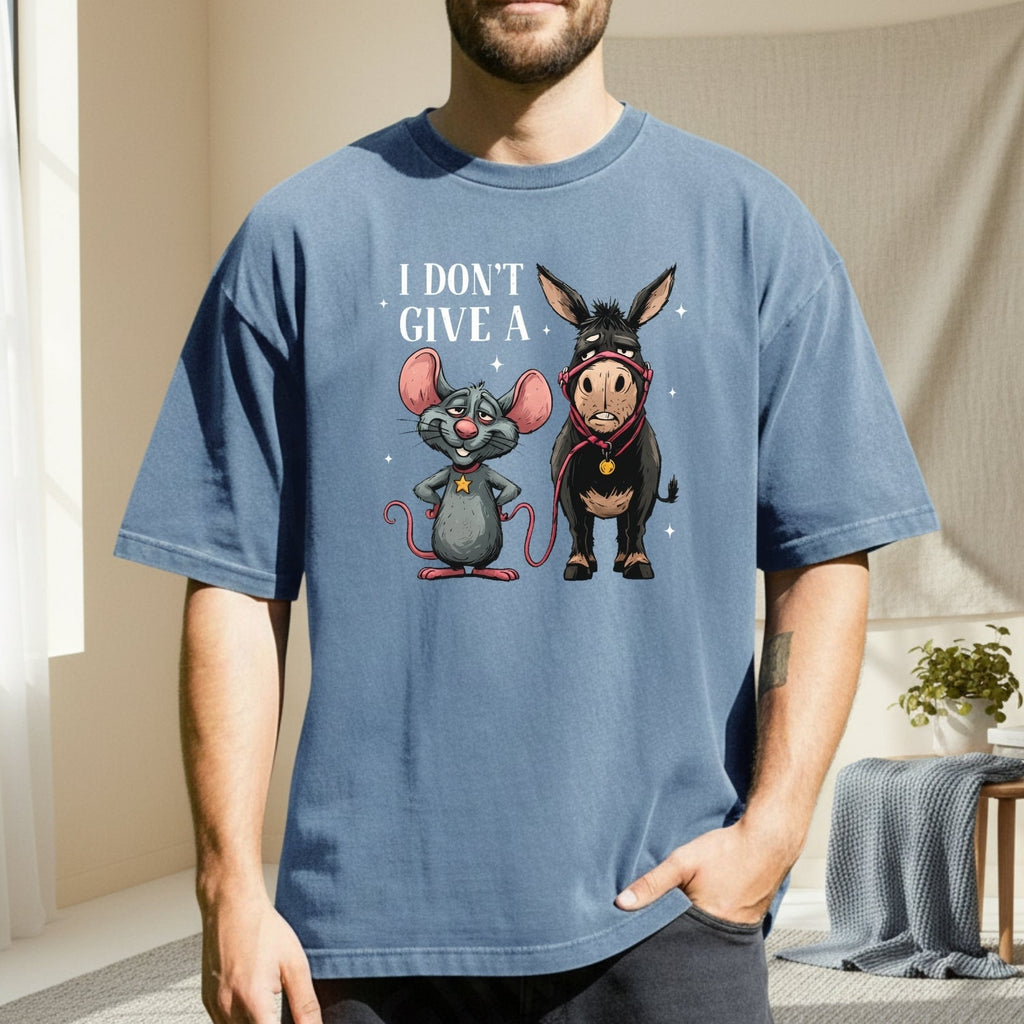 I Don’t Give a Rat’s Tail Shirt – Funny Sarcastic Donkey product image 5