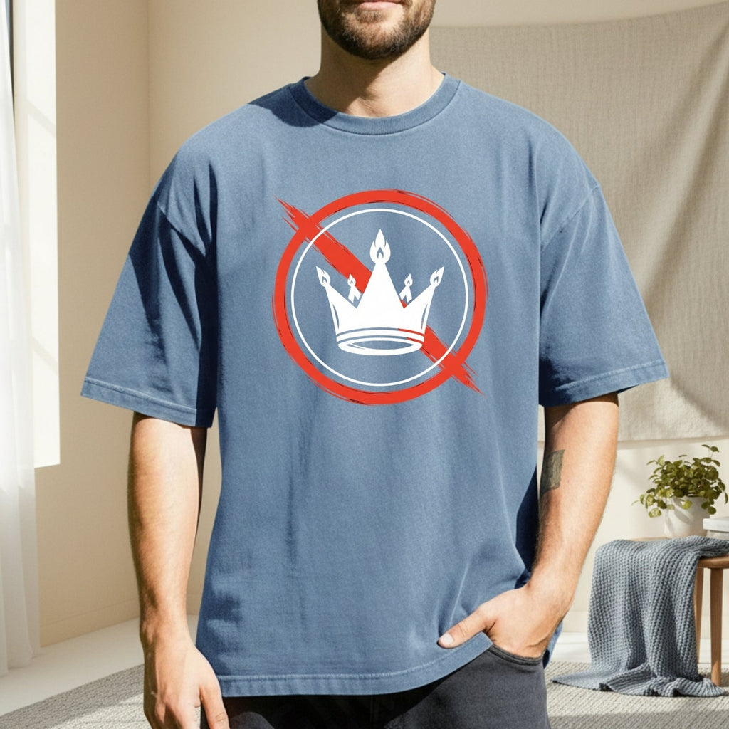 No Kings Statement T-Shirt – No Crown Symbol Shirt – product image 4
