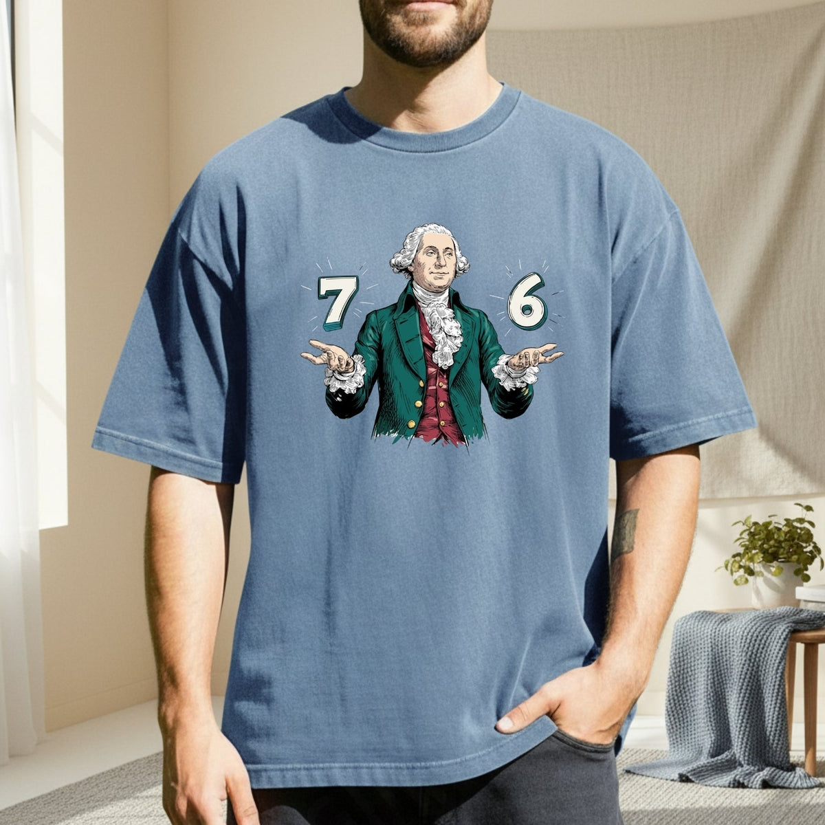 Six Seven Shirt – Vintage George Washington American product image 2