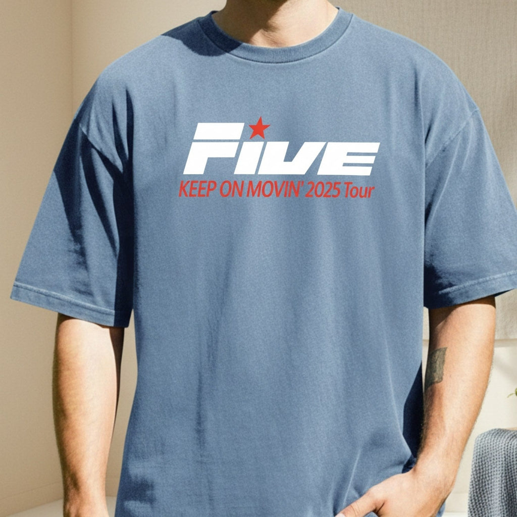 Vintage Five 90s Boyband T-Shirt – Retro Pop Tour-Inspired product image 4