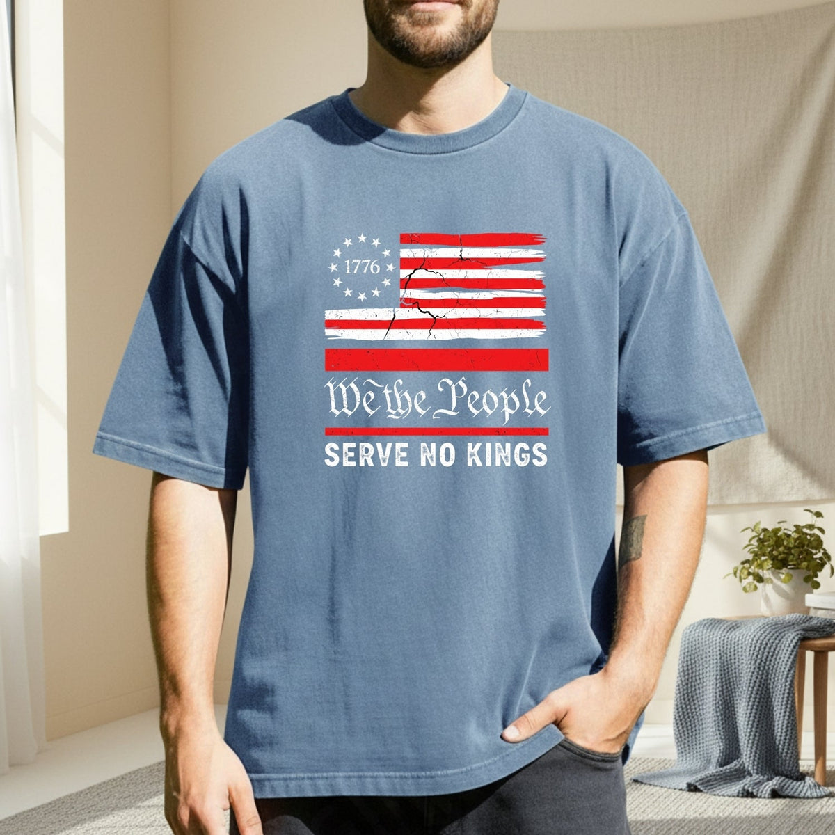 We The People Serve No Kings T-Shirt – Patriotic Freedom product image 4