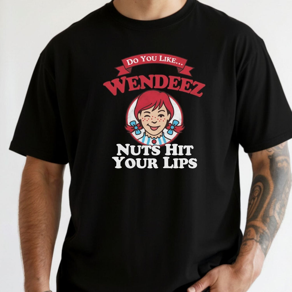 Wendeez Nuts Hit Your Lips Funny Retro Meme Shirt – Cheeky product image 6