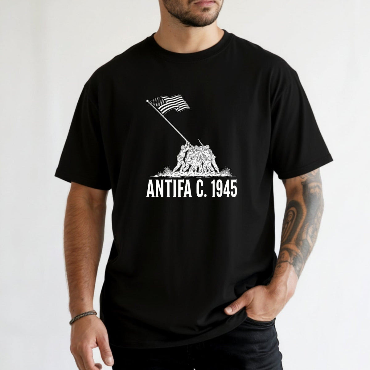 1945 Heritage Tee – Vintage Patriotic Shirt – Freedom & product image 6