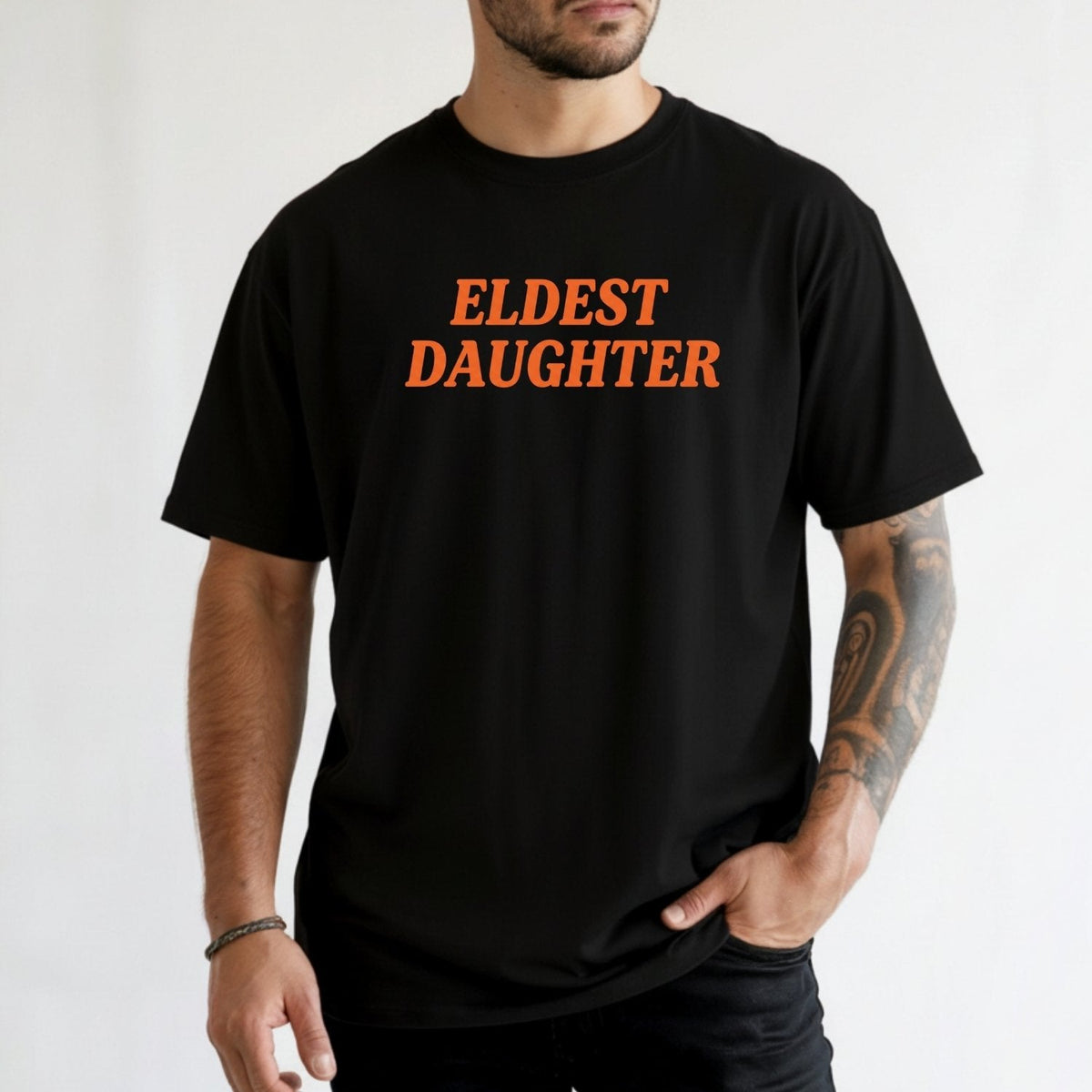 Retro Eldest Daughter Tee – Funny Aesthetic Graphic Shirt product image 6