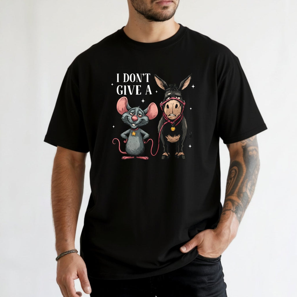 I Don’t Give a Rat’s Tail Shirt – Funny Sarcastic Donkey product image 6