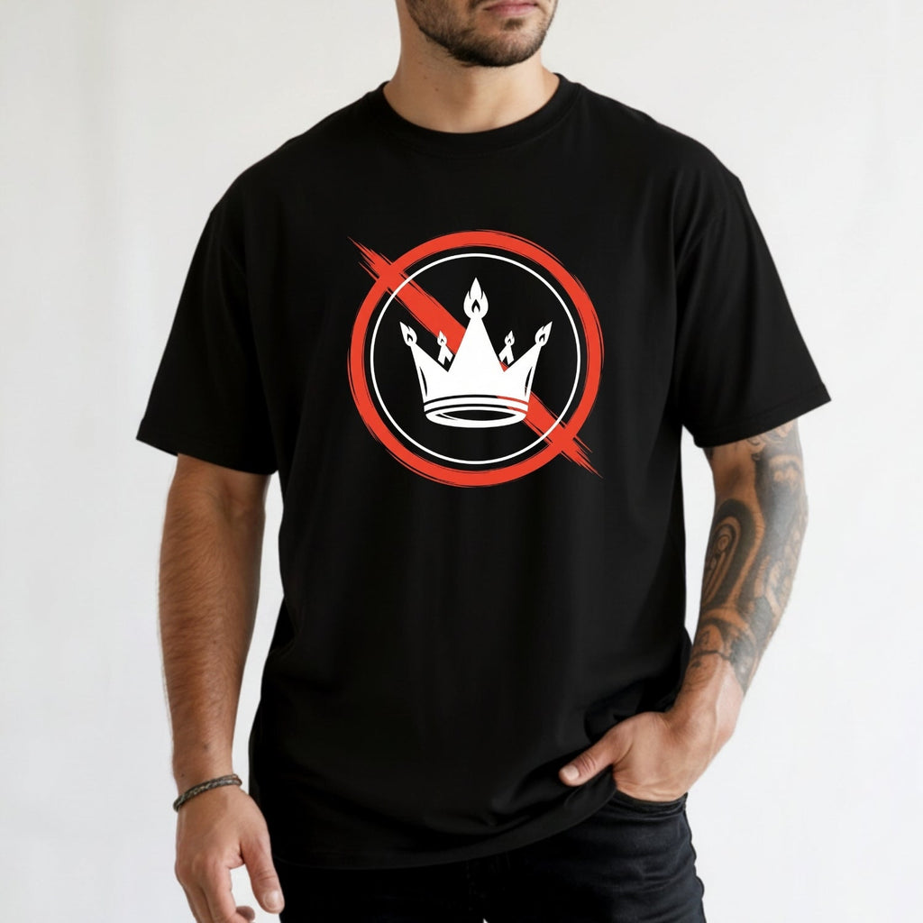 No Kings Statement T-Shirt – No Crown Symbol Shirt – product image 5
