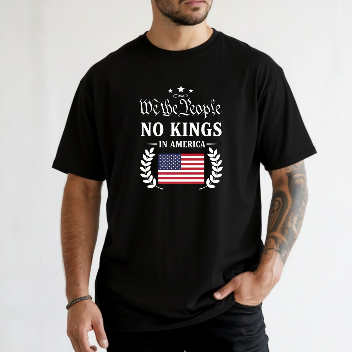 No Kings in America Tee – Liberty & Democracy Statement product image 6