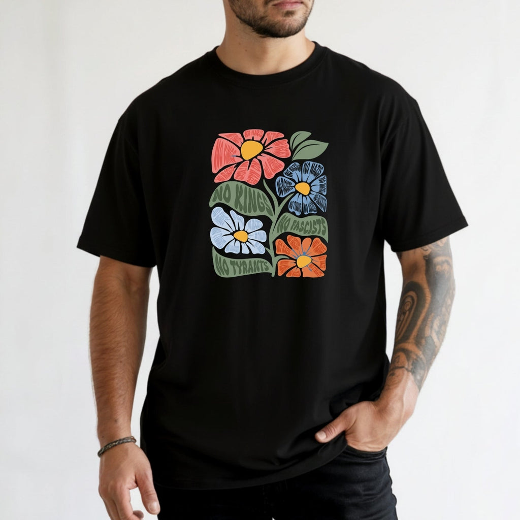 No Kings No Tyrants T-Shirt - Patriotic Democracy Graphic product image 5