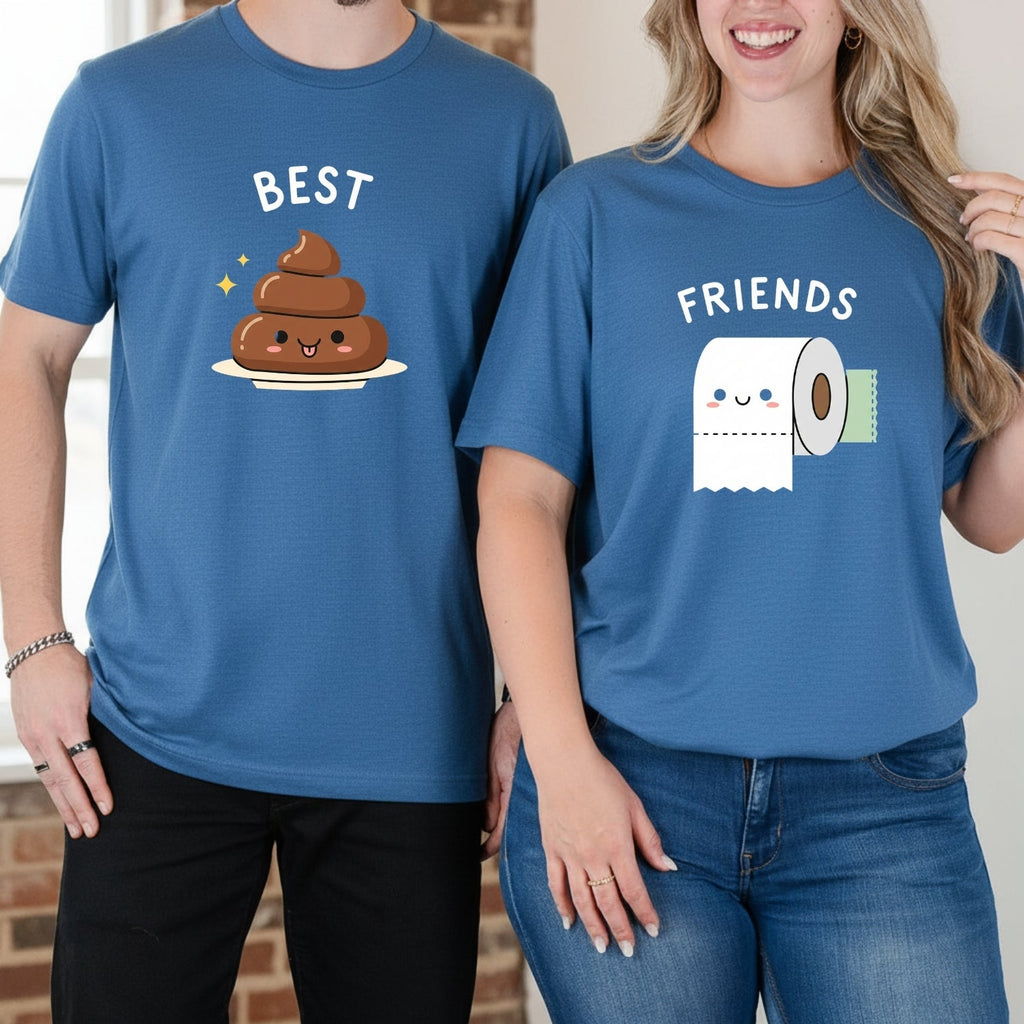 Best Friends Girl Poop Letter Matching T-Shirts For Besties product image 5
