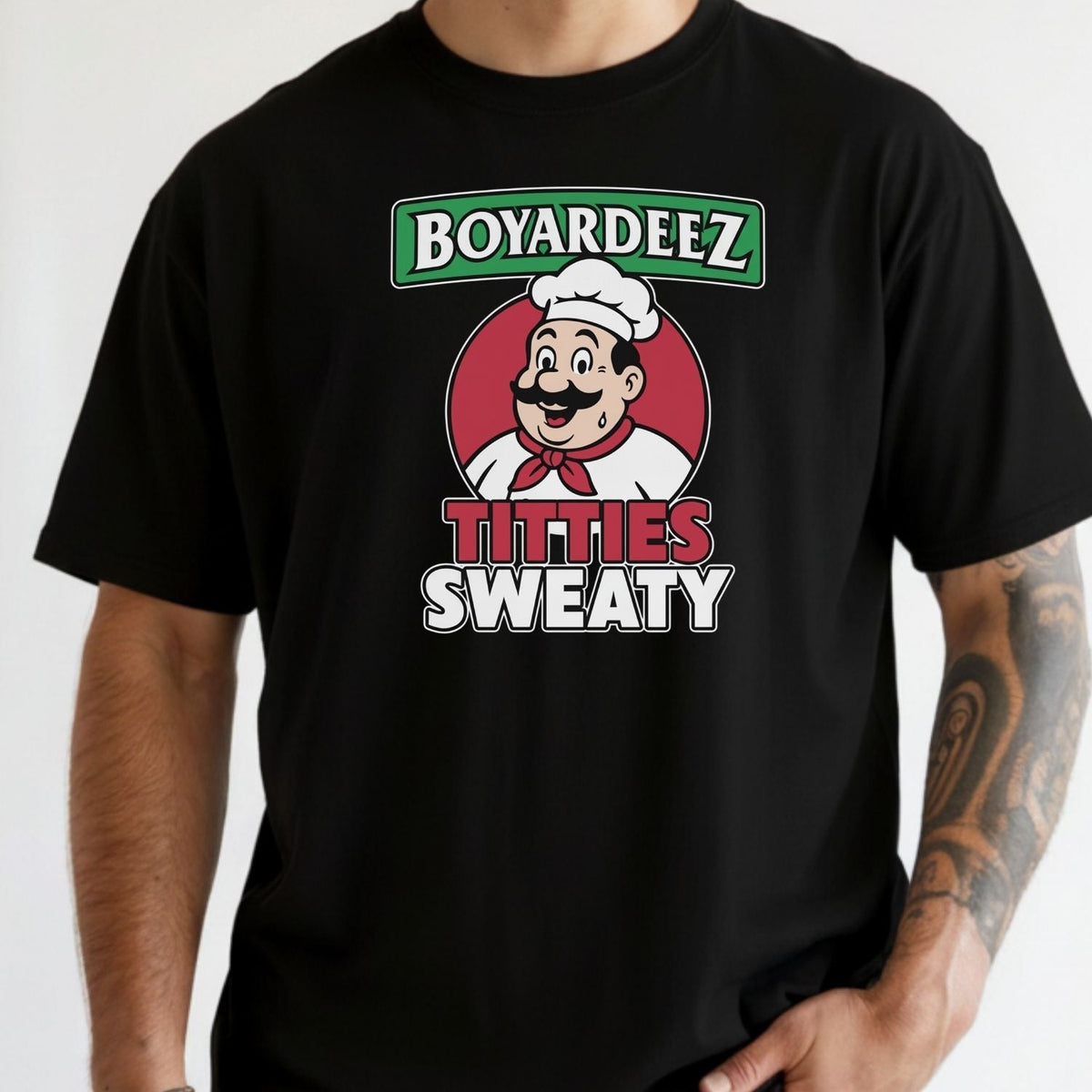 Retro Boyardeez Titties Sweaty Meme Tee - Funny Graphic product image 5