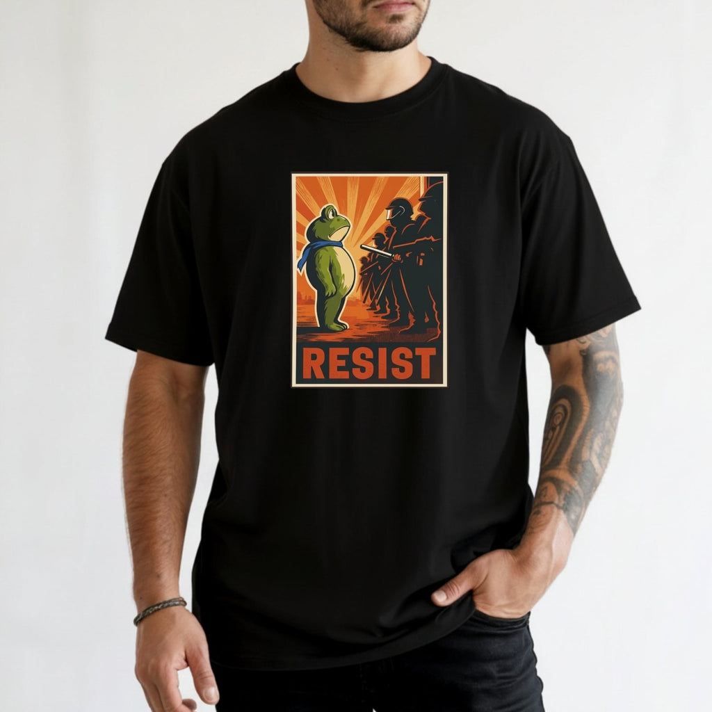 Portland Frog Shirt – Funny Rebel Graphic Tee – No Kings in product image 3