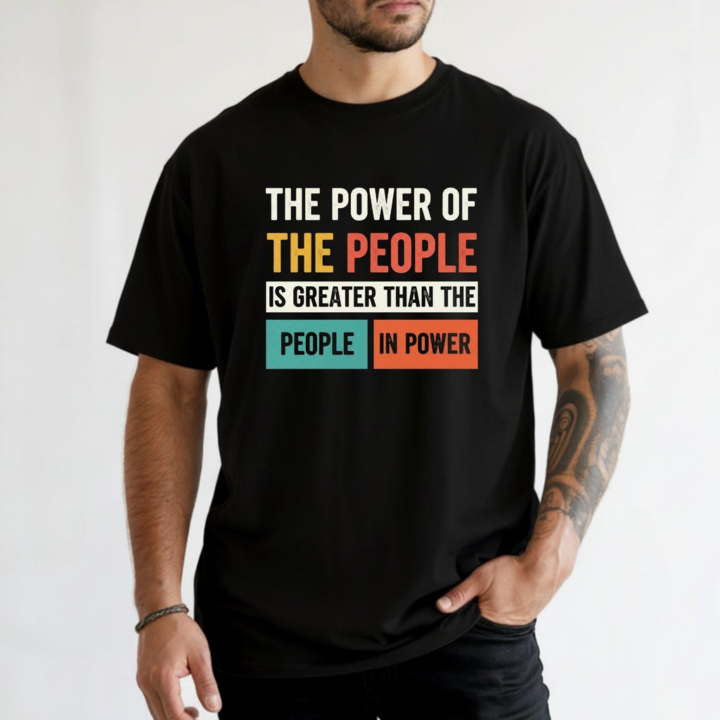 The Power of People T-Shirt – Retro Comfort Graphic Tee – product image 6