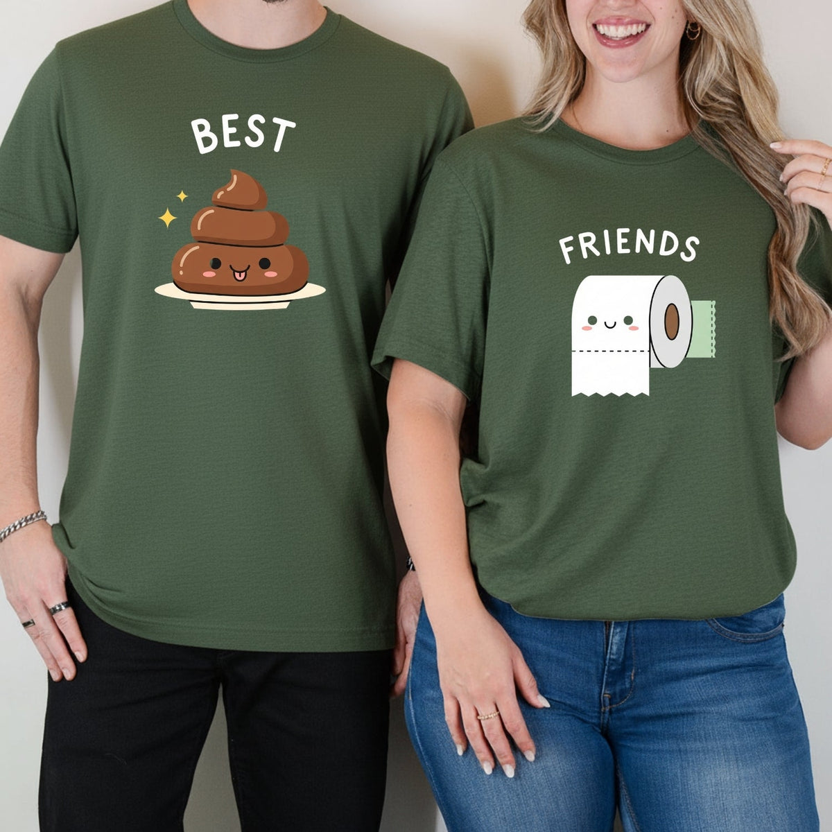 Best Friends Girl Poop Letter Matching T-Shirts For Besties product image 6