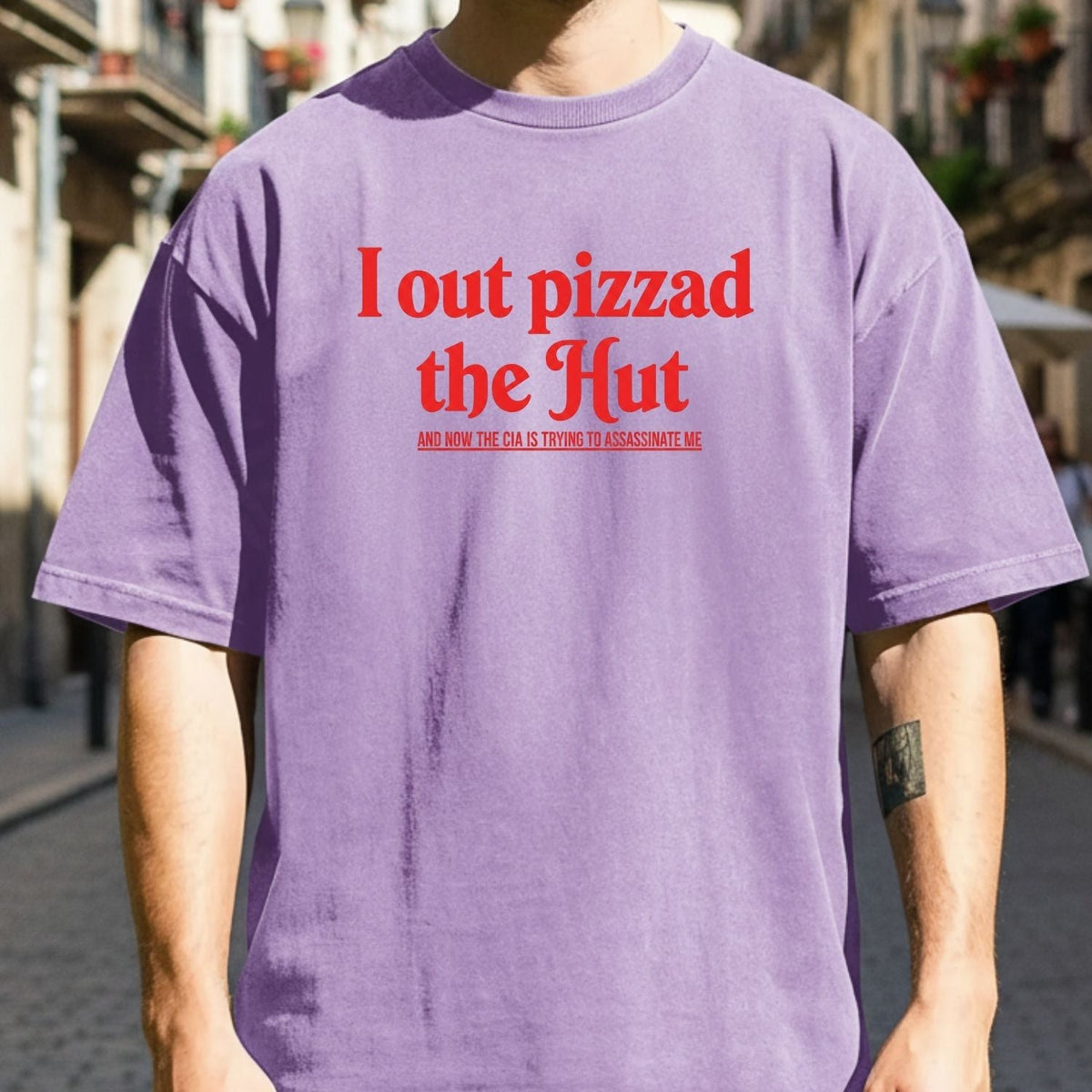 I Out Pizza the Hut CIA Meme Tee - Funny Internet Graphic product image 7