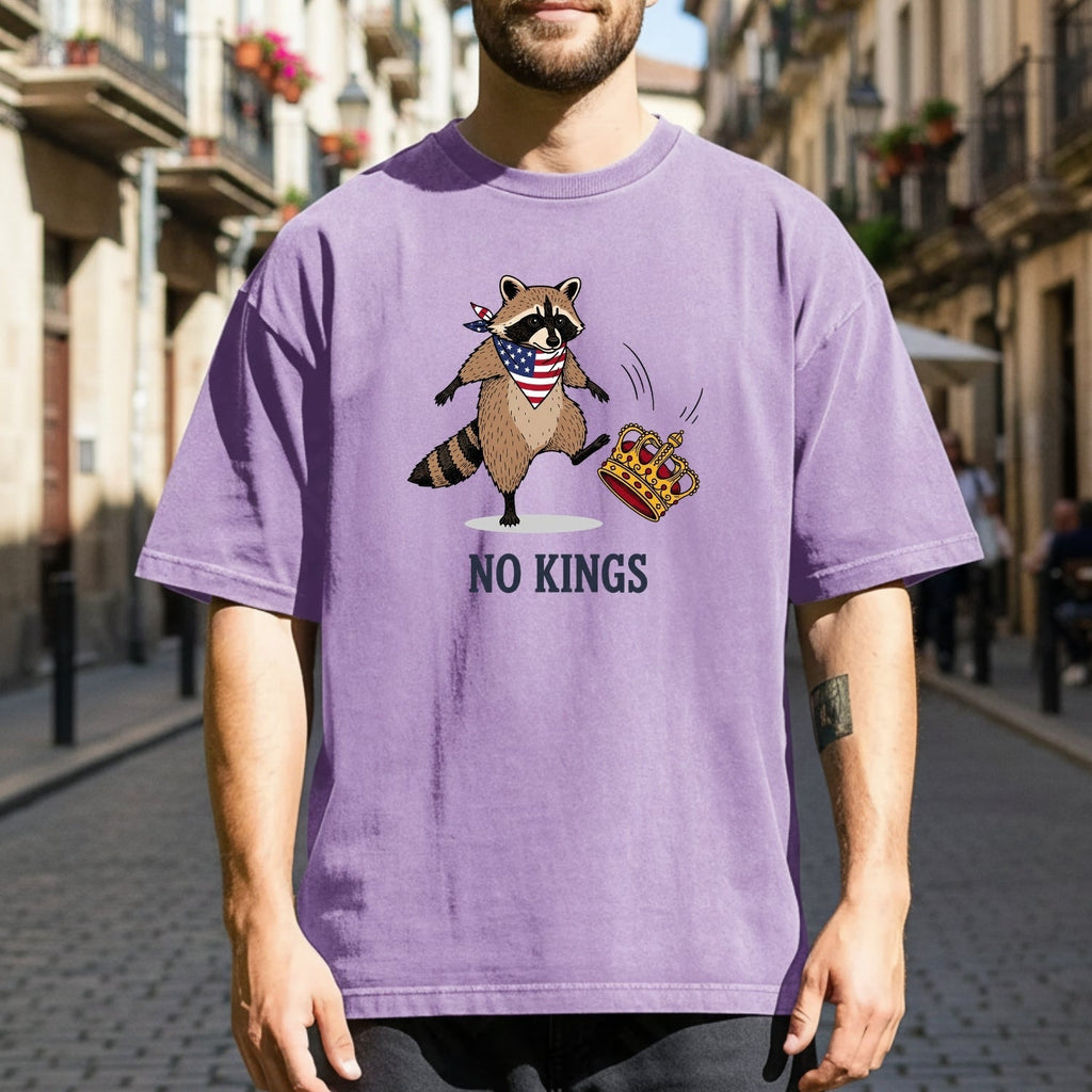 No Kings Raccoon T-Shirt – Funny American Rebel Tee – product image 5