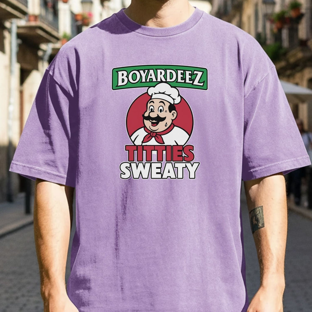 Retro Boyardeez Titties Sweaty Meme Tee - Funny Graphic product image 6
