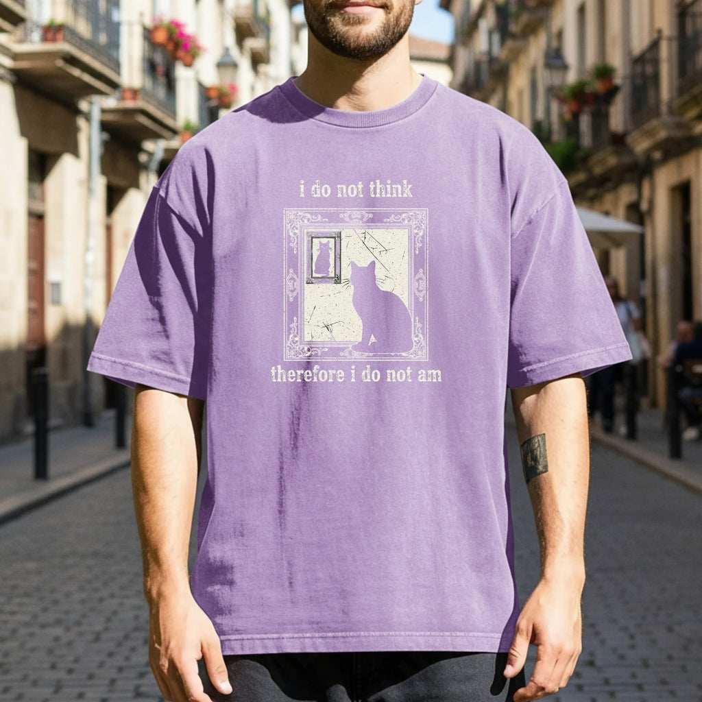 I Do Not Think Therefore I Do Am T-Shirt – Funny Cat Tee – product image 7
