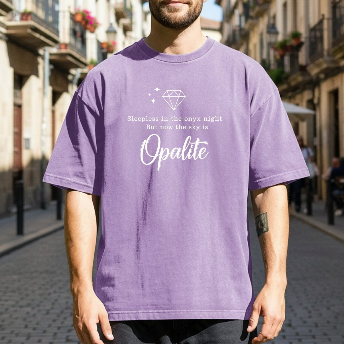 Opalite Sky Shirt – Sleepless in the Onyx Night Poetic product image 5