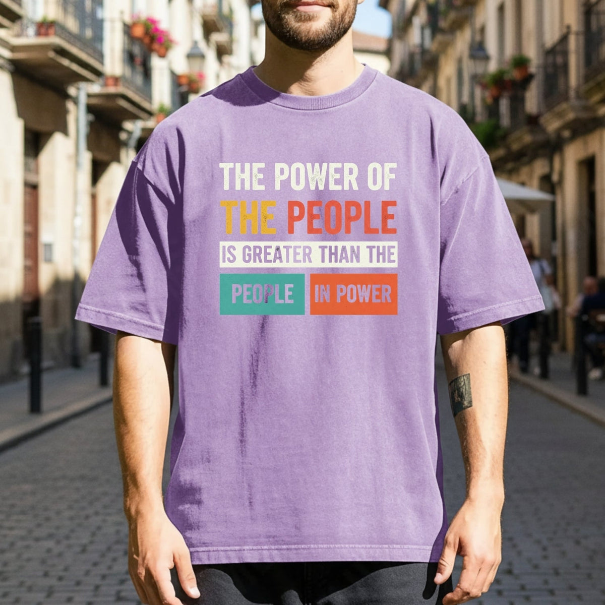 The Power of People T-Shirt – Retro Comfort Graphic Tee – product image 7