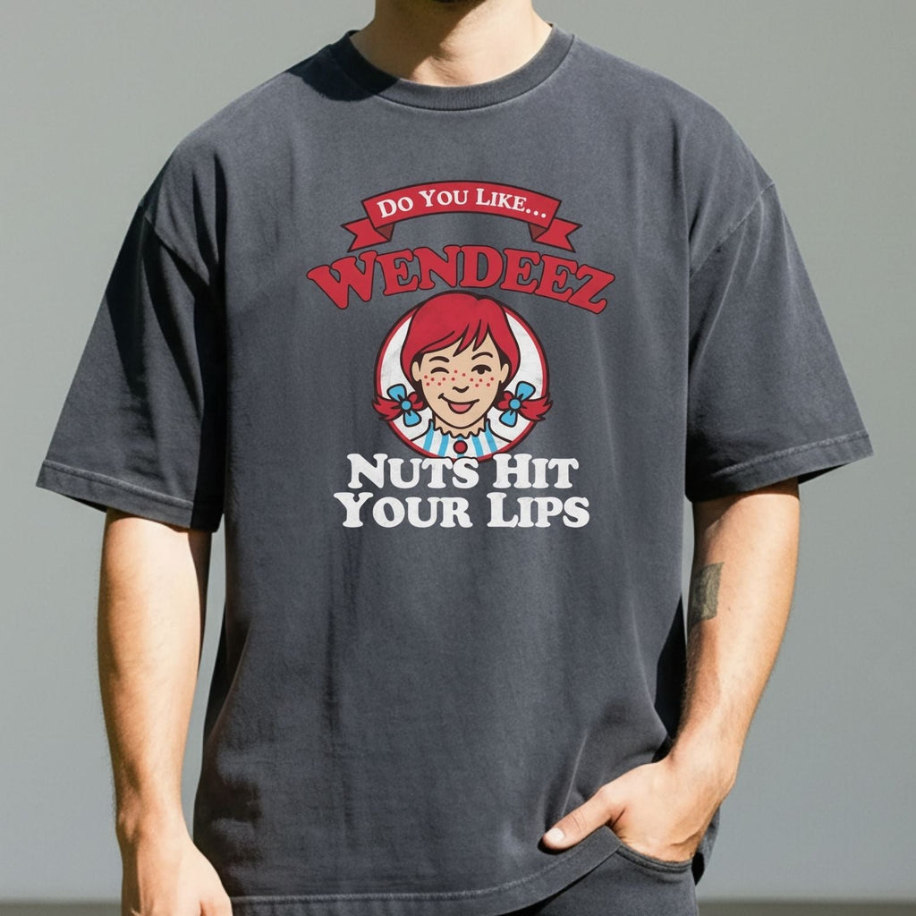 Wendeez Nuts Hit Your Lips Funny Retro Meme Shirt – Cheeky product image 8