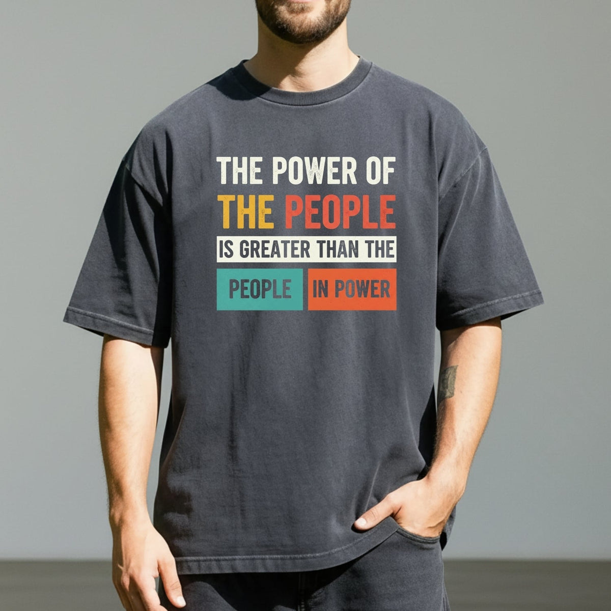 The Power of People T-Shirt – Retro Comfort Graphic Tee – product image 8