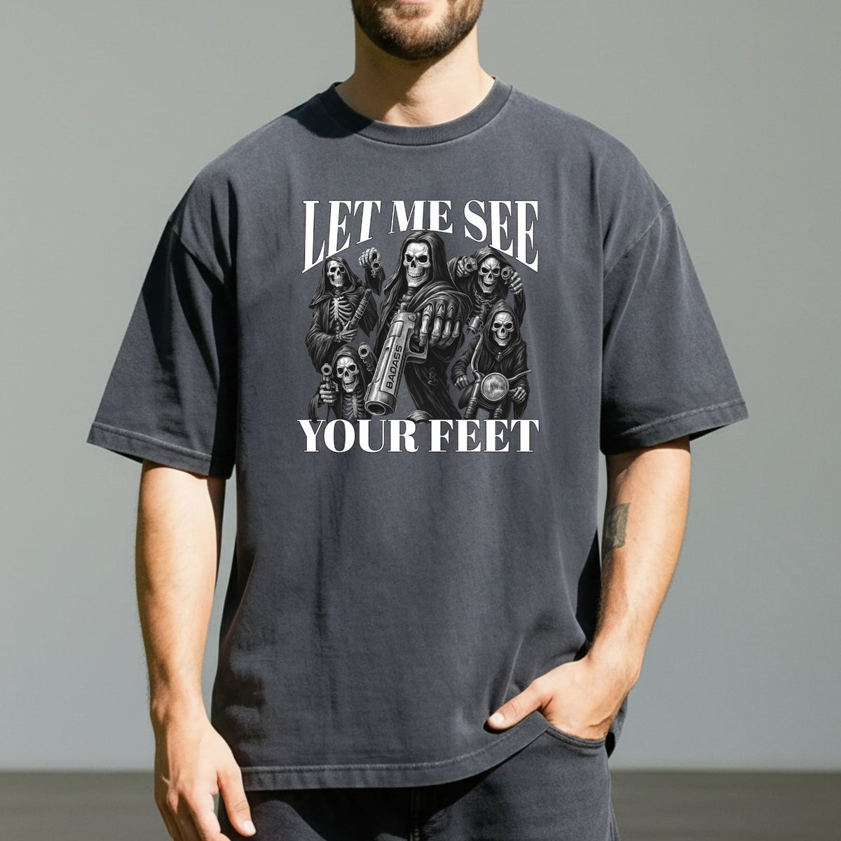 Let Me See Your Feet T-Shirt – Funny Awkward Meme Tee – product image 5
