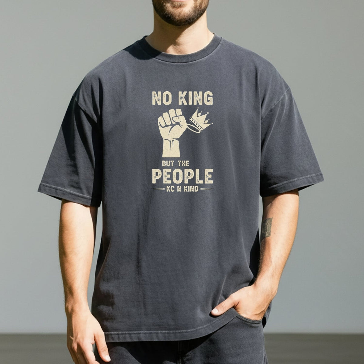No King But The People Unisex Protest T-Shirt – Freedom and product image 6