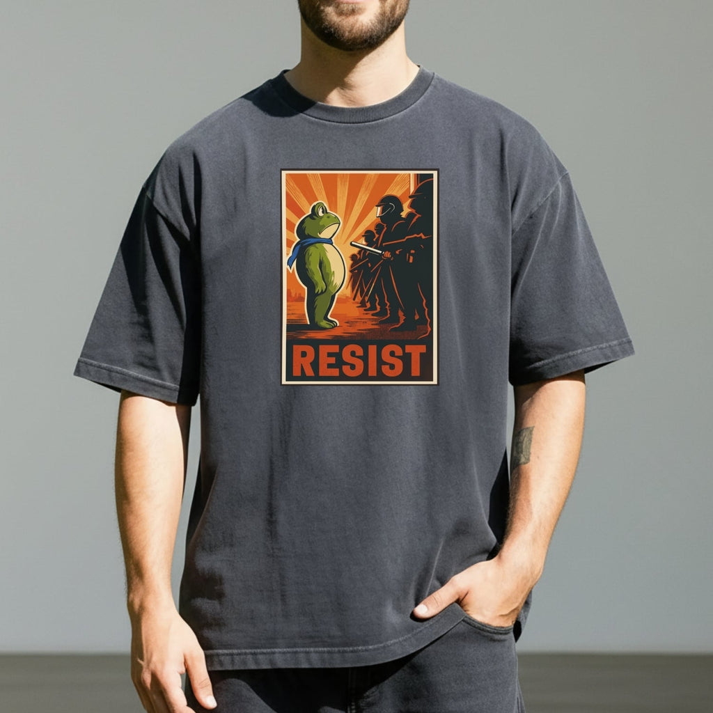 Portland Frog Shirt – Funny Rebel Graphic Tee – No Kings in product image 5
