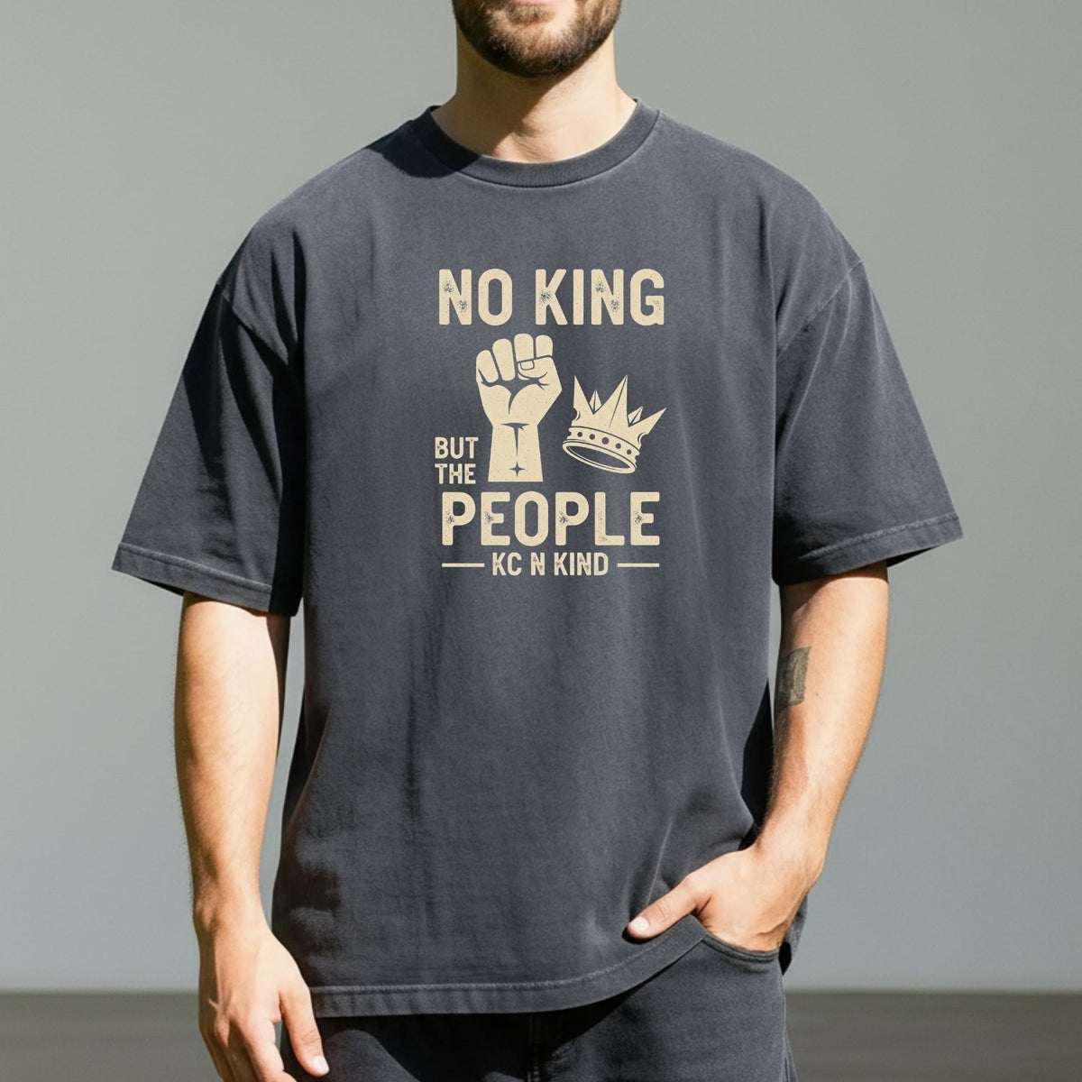 No King But The People T-Shirt – Unisex Equality & product image 7