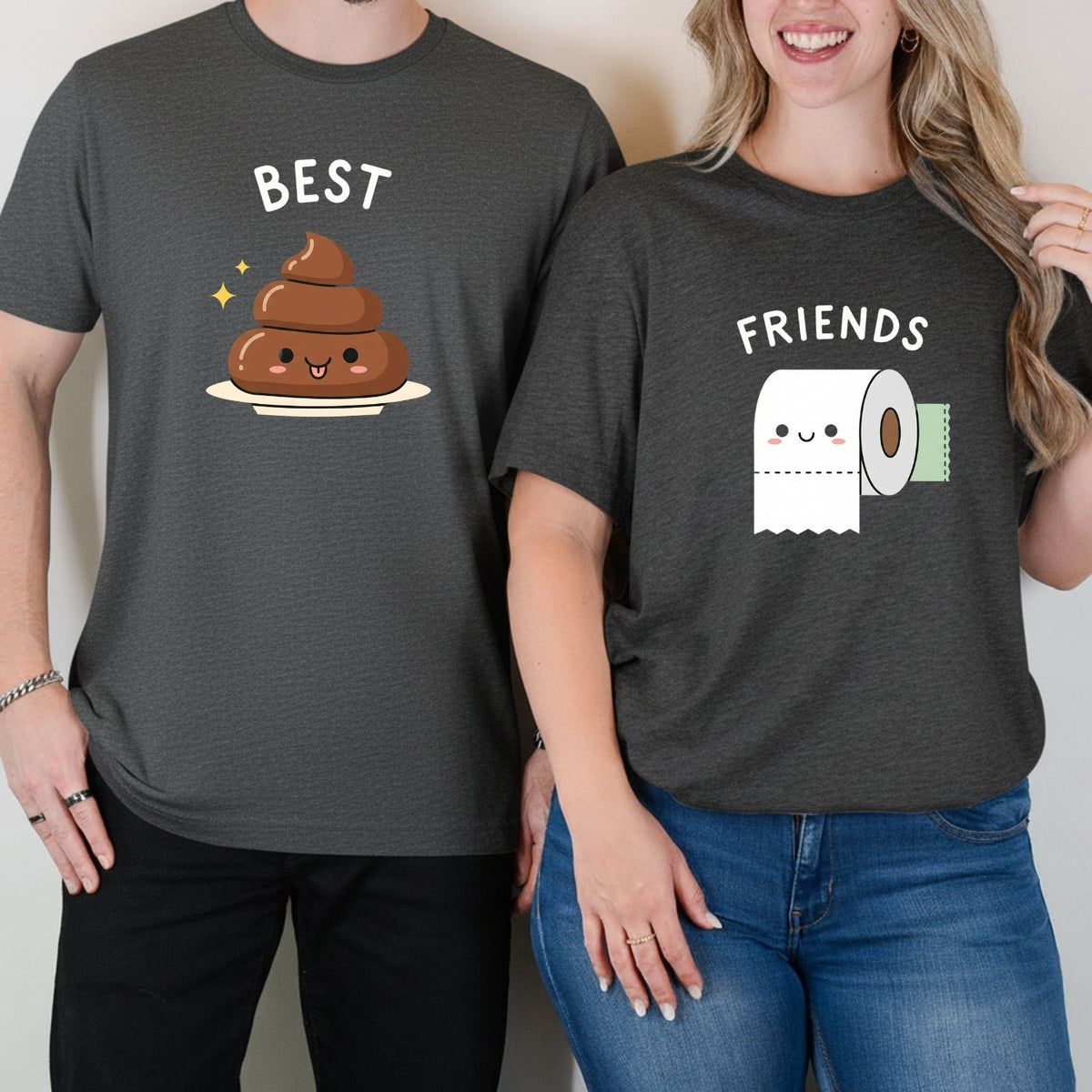 Best Friends Girl Poop Letter Matching T-Shirts For Besties product image 7