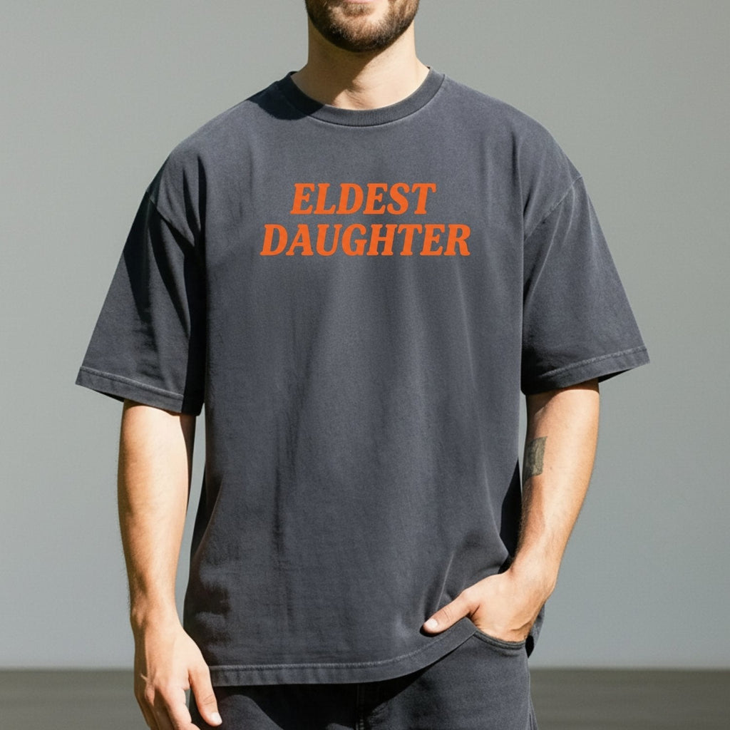Retro Eldest Daughter Tee – Funny Aesthetic Graphic Shirt product image 8