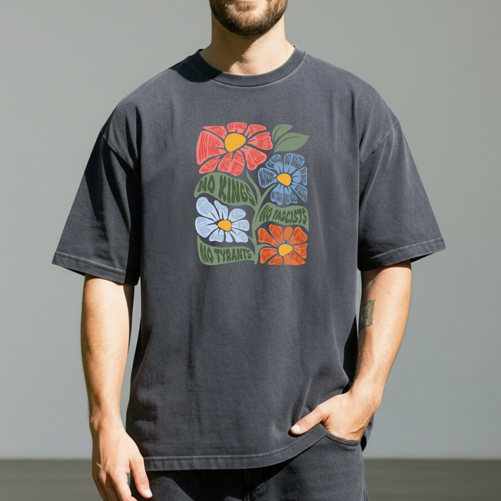 No Kings No Tyrants T-Shirt - Patriotic Democracy Graphic product image 6