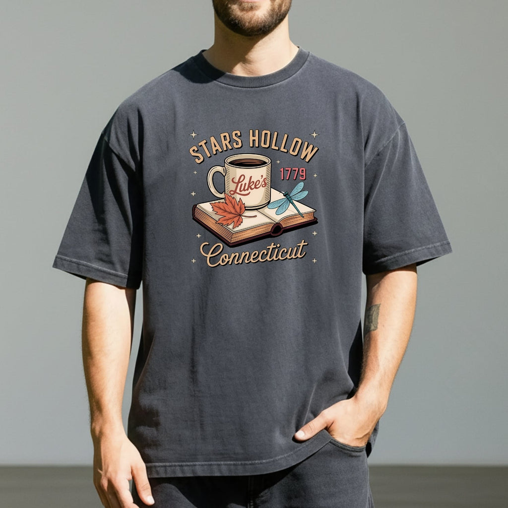 Retro Coffee Shop Tee – Stars Hollow Connecticut 1779 product image 4