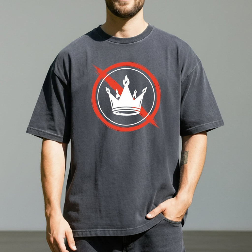 No Kings Statement T-Shirt – No Crown Symbol Shirt – product image 7