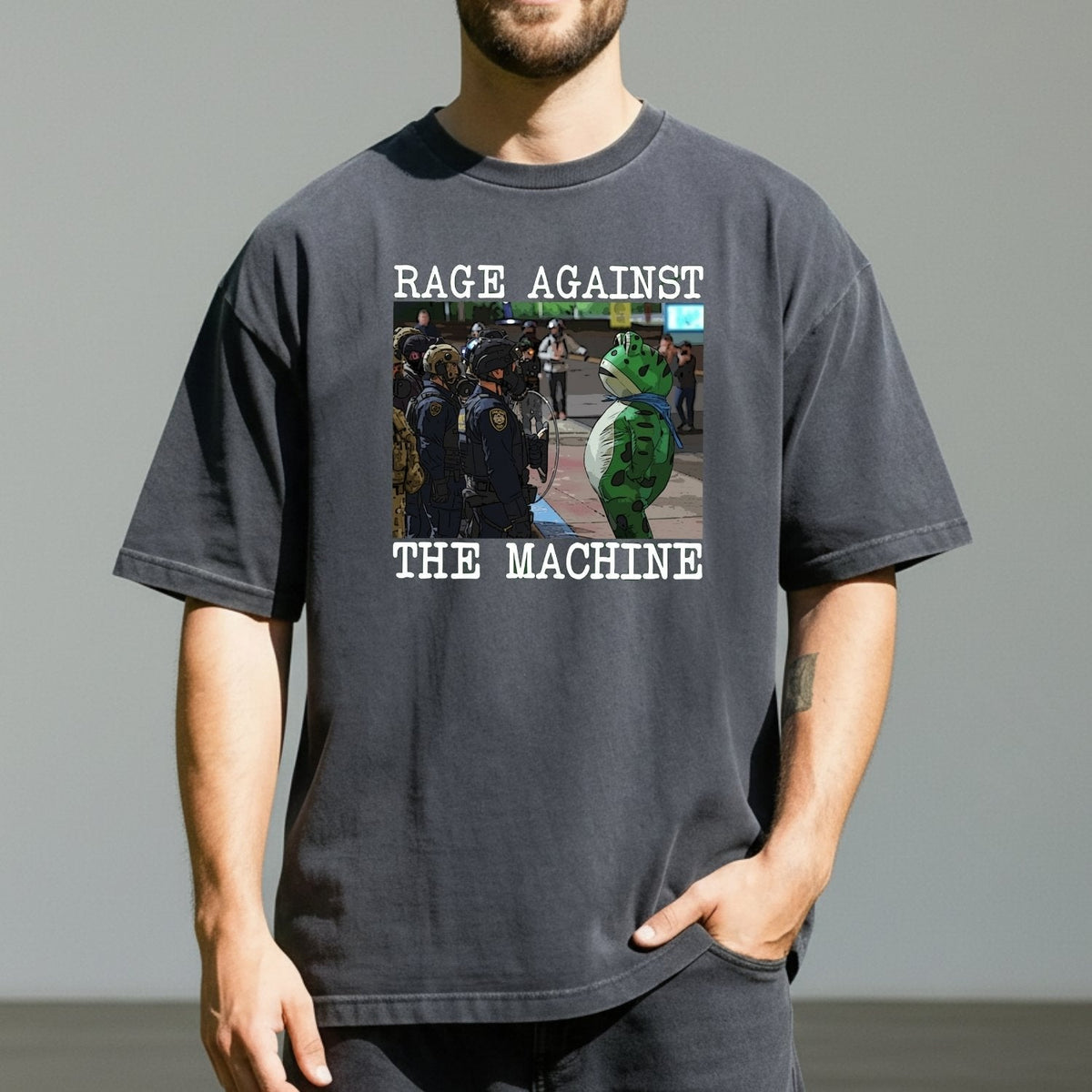 Portland Frog Protest Shirt – Vintage Activist-Inspired product image 8