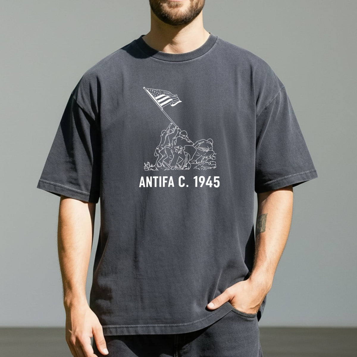 1945 Victory Shirt – Vintage USA Heritage Tee – Freedom and product image 7
