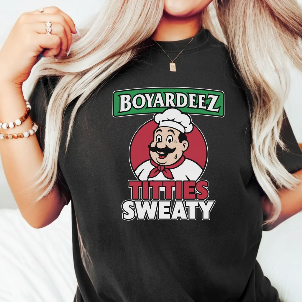 Retro Boyardeez Titties Sweaty Meme Tee - Funny Graphic product image 8
