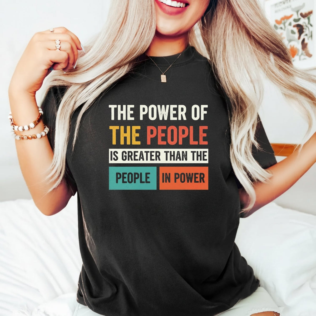 The Power of People T-Shirt – Retro Comfort Graphic Tee – product image 9