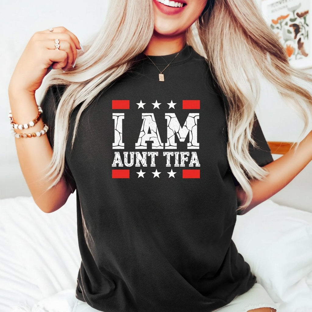 I Am Aunt Tifa Shirt – Funny Meme Graphic Tee for Aunts product image 1